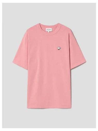 Unisex Barita Fox Patch Relax Fit T Shirt Pink Juice Domestic Product GM0024082341480 - MAISON KITSUNE - BALAAN 1