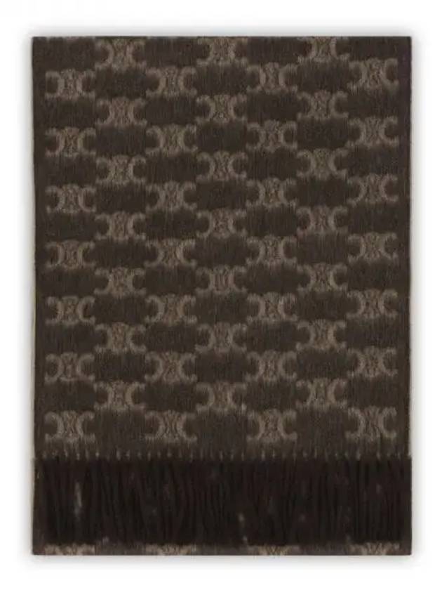 Monogram Cashmere Muffler Brown - CELINE - BALAAN 2