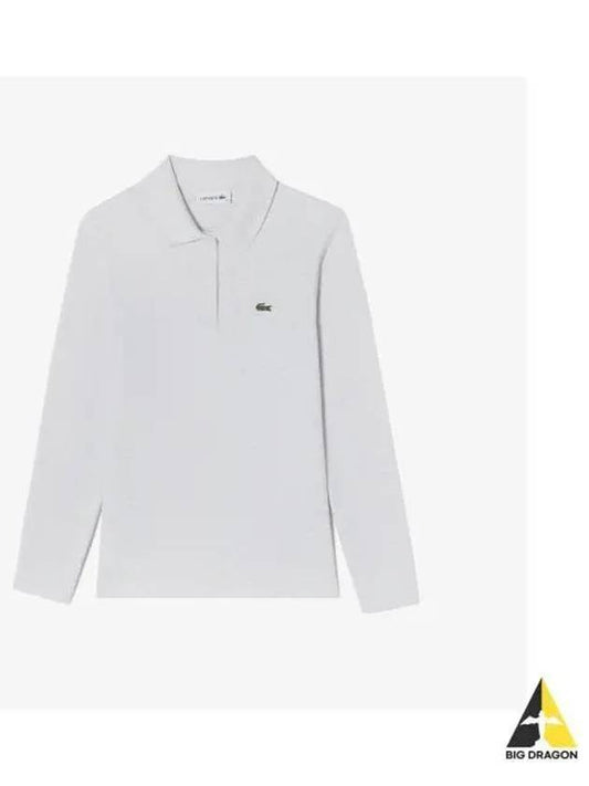 Women s regular fit long sleeve polo shirt cream - LACOSTE - BALAAN 1