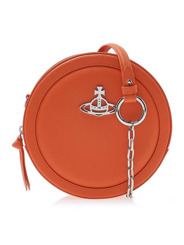 Ruby Round Saffiano Cross Bag Orange - VIVIENNE WESTWOOD - BALAAN 1