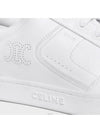 logo on leather low top sneakers white - CELINE - BALAAN 5