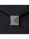 One-Stud Nappa Leather Clutch Bag Black - VALENTINO - BALAAN 8