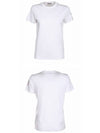 Logo Accent Short Sleeve T-Shirt White - MONCLER - BALAAN 5