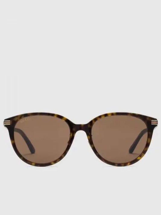 special fit oval sunglasses dark tortoiseshell acetate 755262J07402323 - GUCCI - BALAAN 2