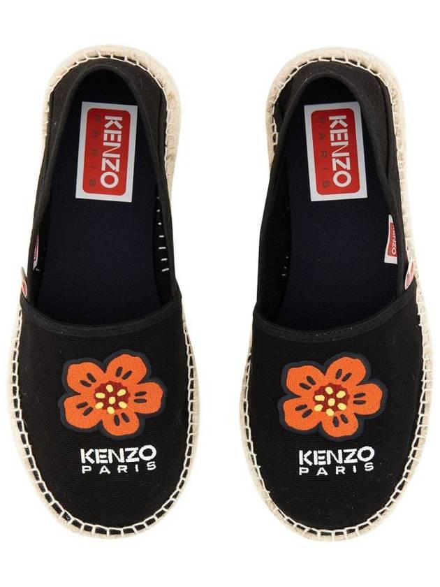 Boke Flower Espadrilles Black - KENZO - BALAAN 7