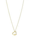 Elsa Peretti open heart pendant yellow gold 11mm 25152328 - TIFFANY & CO. - BALAAN 1