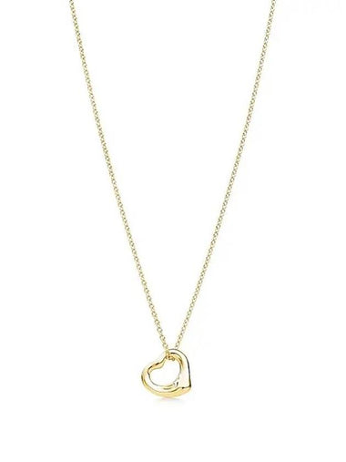 Elsa Peretti open heart pendant yellow gold 11mm 25152328 - TIFFANY & CO. - BALAAN 1