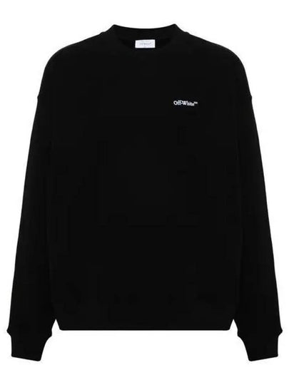 Embroidered Logo Sweatshirt Black - OFF WHITE - BALAAN 2