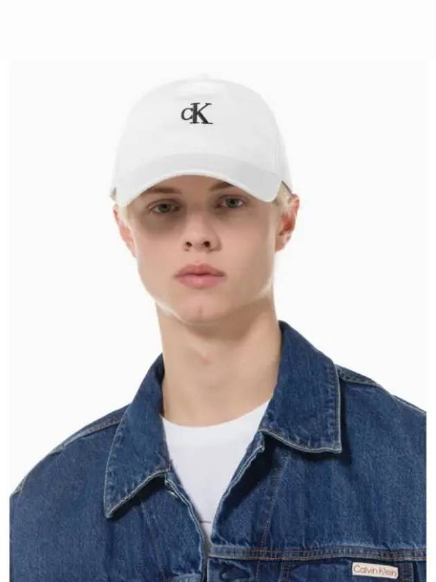 JEANS Unisex CKJ Embroidery Logo Ball Cap 4G5038GYAF - CALVIN KLEIN - BALAAN 1