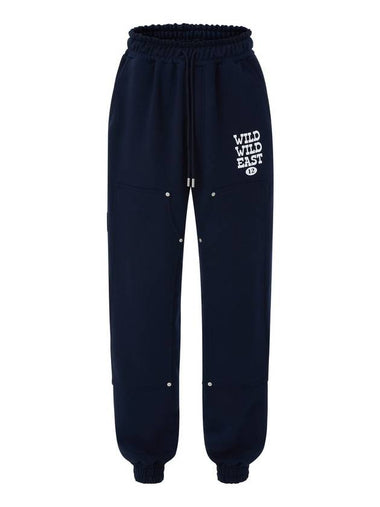 WWE Double Knee Carpenter Sweatpants Navy - IFELSE - BALAAN 1