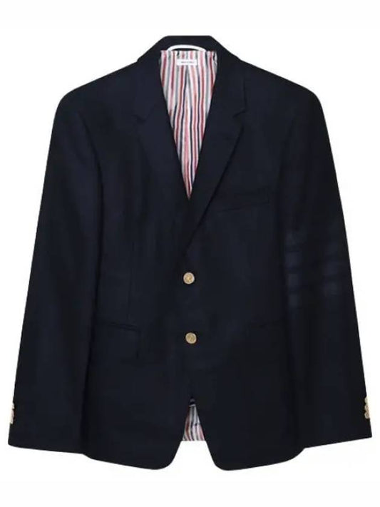 Tonal diagonal striped flannel wool cashmere jacket men s formal blazer suit - THOM BROWNE - BALAAN 1