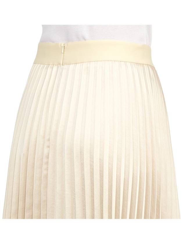 Gavino Long Pleated Skirt Beige - MAX MARA - BALAAN 11