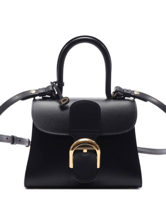 Brillant Mini Box Tote Bag Black - DELVAUX - BALAAN 2