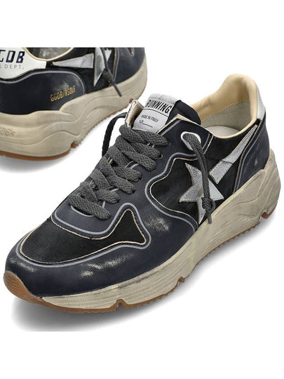 Running Sole Leather Low Top Sneakers Navy - GOLDEN GOOSE - BALAAN 2