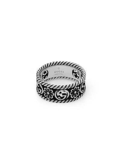 Interlocking G Ring Silver YBC577263001 - GUCCI - BALAAN 2