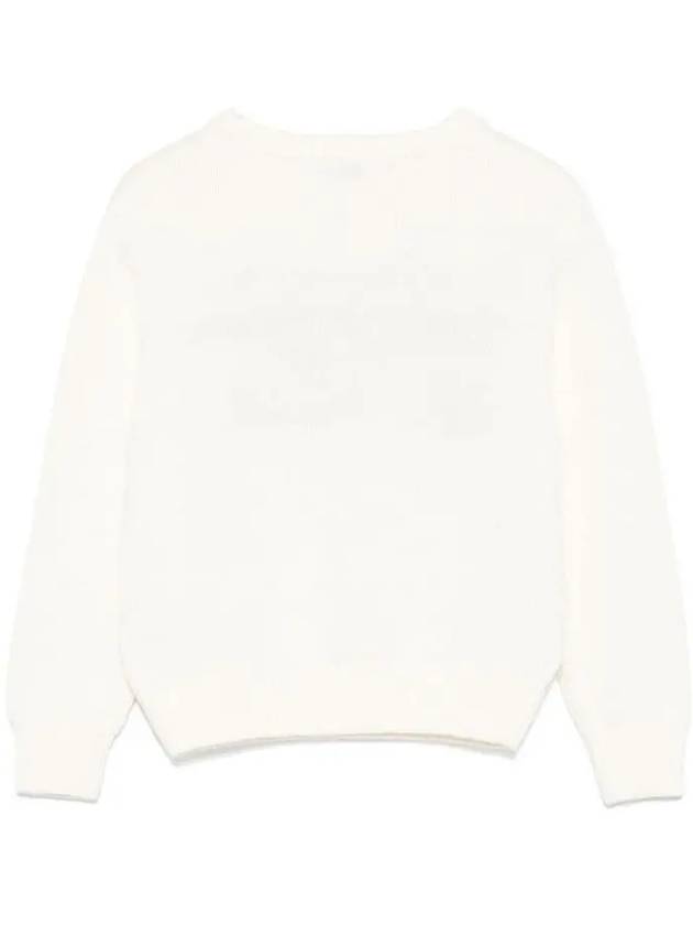 Kids Women Logo Knit Cream F4MSJUJP075 013 - MSGM - BALAAN 3