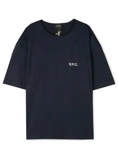 Jeremy Logo Short Sleeve T-shirt Dark Navy - A.P.C. - BALAAN 2