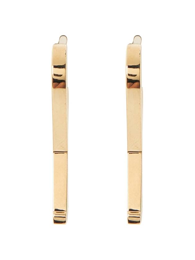 De Coeur Small Hoop Earrings Gold - AMI - BALAAN 3