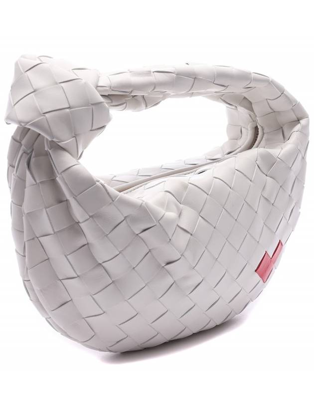 Intrecciato Heart Detail Leather Tote Bag White - BOTTEGA VENETA - BALAAN 4