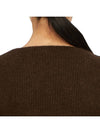 La Maille Pau Asymmetric Cardigan Dark Brown - JACQUEMUS - BALAAN 10