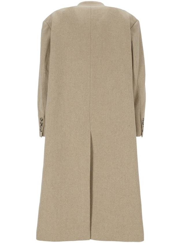 Lexana Wool Blend Double Coat Ecru - ISABEL MARANT ETOILE - BALAAN 4