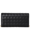 Intrecciato Chain Long Wallet Black - BOTTEGA VENETA - BALAAN 4