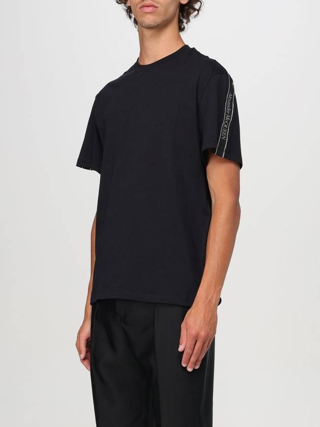 T-shirt Alexander McQueen con bande logate - ALEXANDER MCQUEEN - BALAAN 4