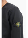 Wappen Patch Crew Neck Sweatshirt Black - STONE ISLAND - BALAAN 7