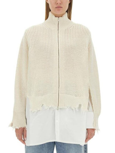 Women's Insert Camisia Cardigan Off White - MAISON MARGIELA - BALAAN 1