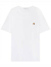 Fox Head Patch Classic Short Sleeve T-Shirt White - MAISON KITSUNE - BALAAN 2