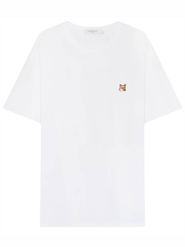 Fox Head Patch Classic Short Sleeve T-Shirt White - MAISON KITSUNE - BALAAN 2