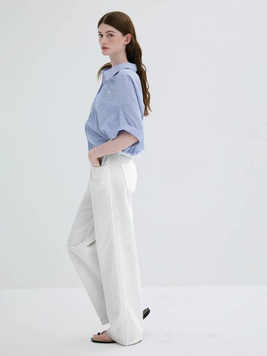 Punching gradient denim pantsWhite - REAL ME ANOTHER ME - BALAAN 1