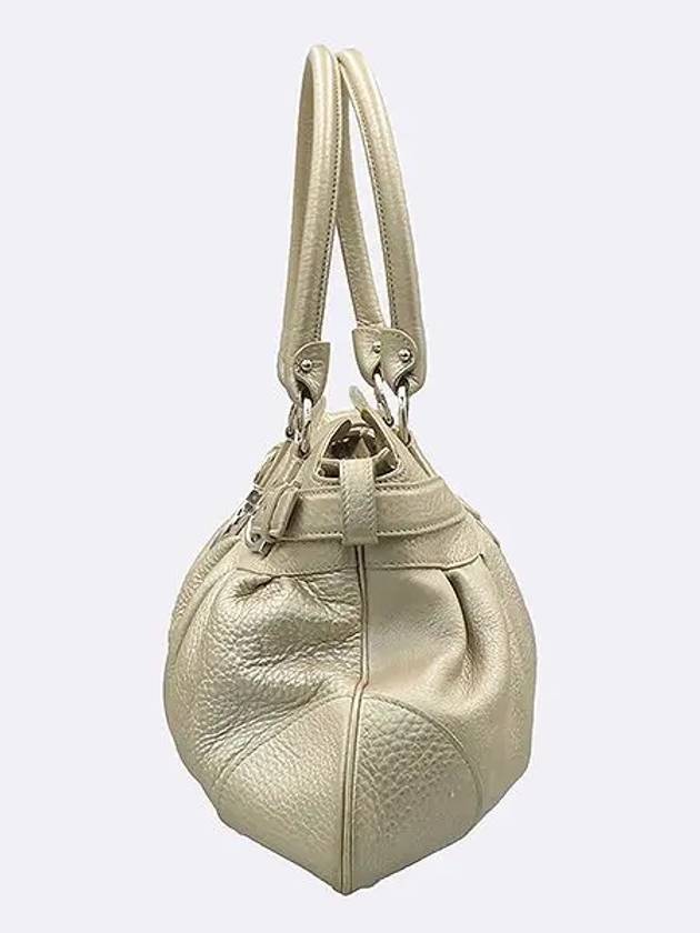 Ferragamo 21 5370 silver leather shoulder bag with Gancini logo decoration - SALVATORE FERRAGAMO - BALAAN 3