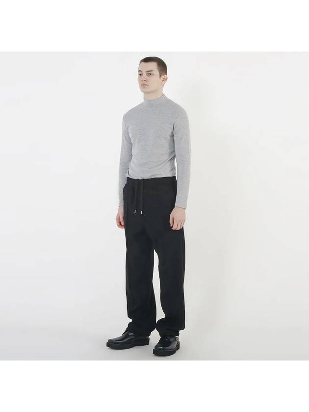 Ribbed Knit String Pants Black - CHANCE'S NOI - BALAAN 8