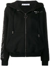 Women's Arrow Hooded Zip-Up Black - OFF WHITE - BALAAN.