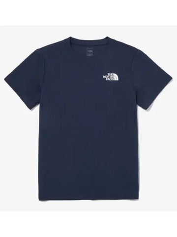 The North Face KIDS Recovery Short Sleeve Round Tee NT7UQ03S NAV - THE NORTH FACE - BALAAN 1