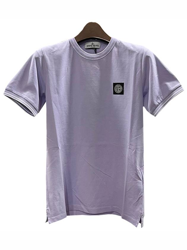 Kids Logo Patch Short Sleeve T Shirt 8 Lilac 781620748 V0088 - STONE ISLAND - BALAAN 3