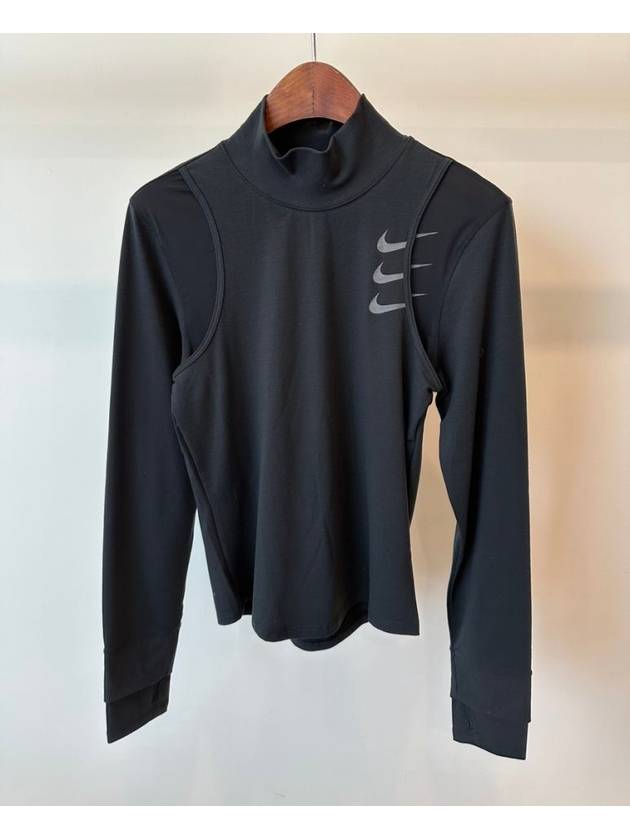 Running Long Sleeve Top FB7808 010 Black WOMENS S M L Asian Fit - NIKE - BALAAN 1