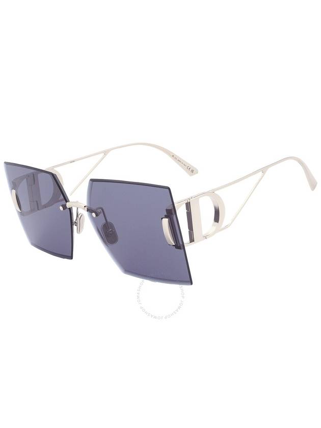 Dior 30MONTAIGNE S7U Blue Mirror Square Ladies Sunglasses CD40101U 10V 61 - DIOR - BALAAN 3