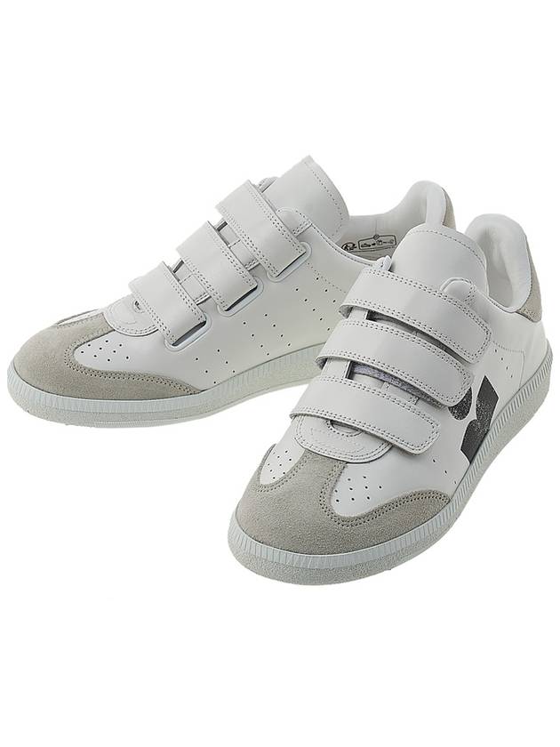 Beth Logo Leather Low Top Sneakers White - ISABEL MARANT - BALAAN 2