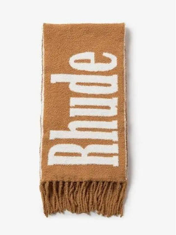 Oversized Fuzzy Logo Muffler OFFWHITE Off White Yellow RHFW22GA040160071007 - RHUDE - BALAAN 1