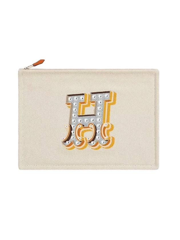 Electrique Clutch Bag Natural - HERMES - BALAAN 1