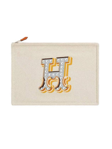 Electrique Clutch Bag Natural - HERMES - BALAAN 1