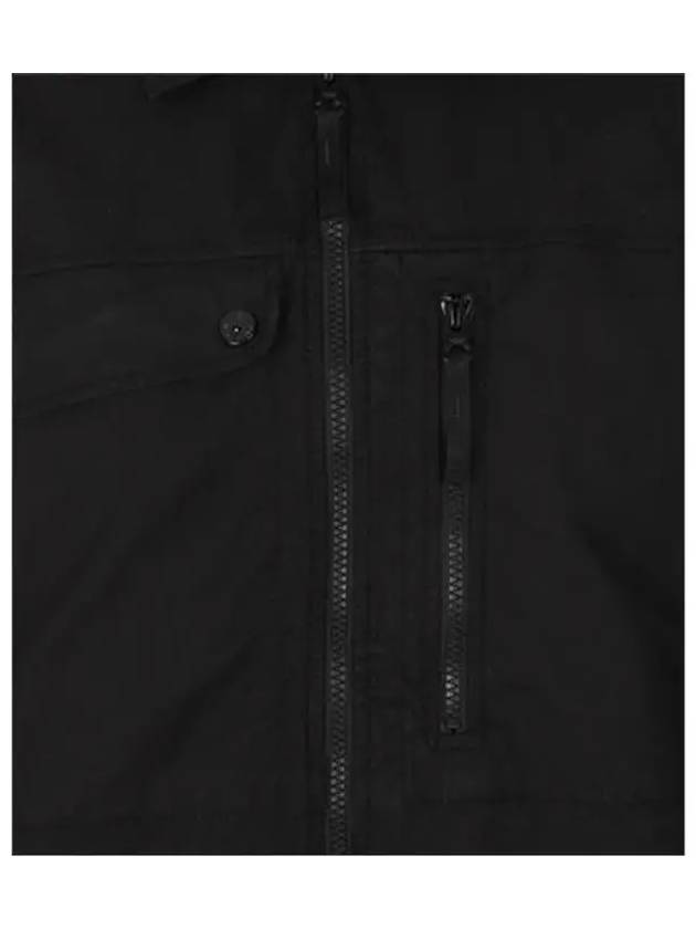 Supima Cotton Twill Stretch-TC Jacket Black - STONE ISLAND - BALAAN 8