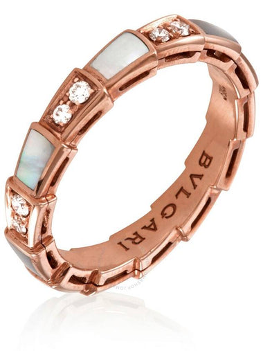 Bvlgari Pink Gold Serpenti Viper Ring, Size 53 - BVLGARI - BALAAN 1