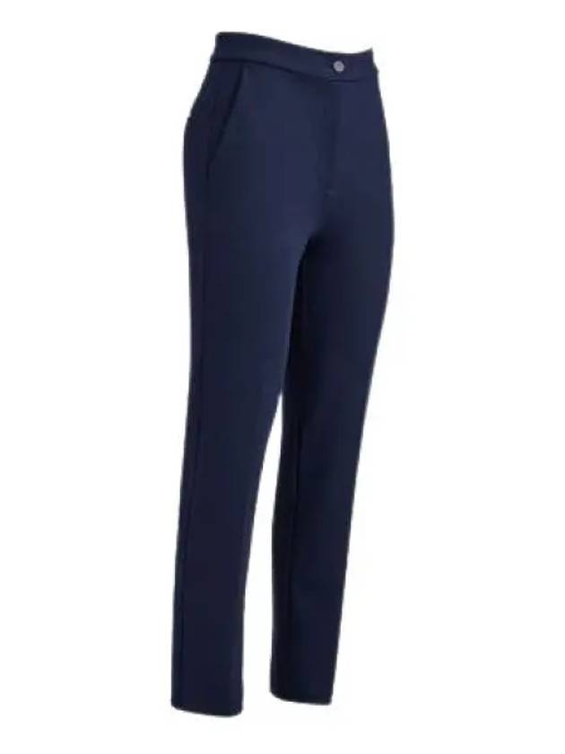 Double Knit Cigarette High Rise Stretch Straight Pants Navy - G/FORE - BALAAN 2