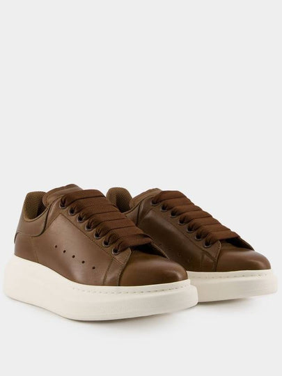 Oversized Sneakers - Alexander McQueen - Leather - Khaki - ALEXANDER MCQUEEN - BALAAN 2