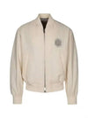 Cotton Blend Bomber Jacket Beige - DIOR - BALAAN 2