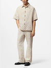 1AFQZL Damier short sleeved denim shirt - LOUIS VUITTON - BALAAN 3