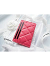 Heart Logo Lambskin Card Wallet Pink - CHANEL - BALAAN 7